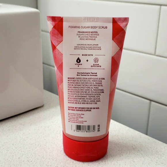 *❣3/25❣  Bath & Body Works- GINGHAM LOVE - Foaming Sugar Body Scrub - Picture 2 of 5